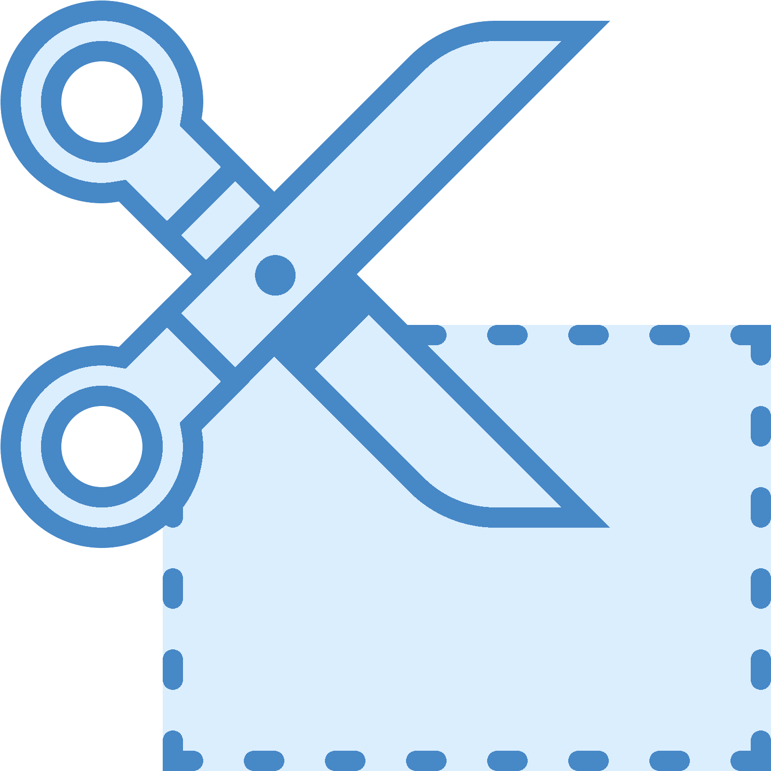 Coupon Clipart Dotted Line - Dibujo De Tijera Png (1600x1600), Png Download