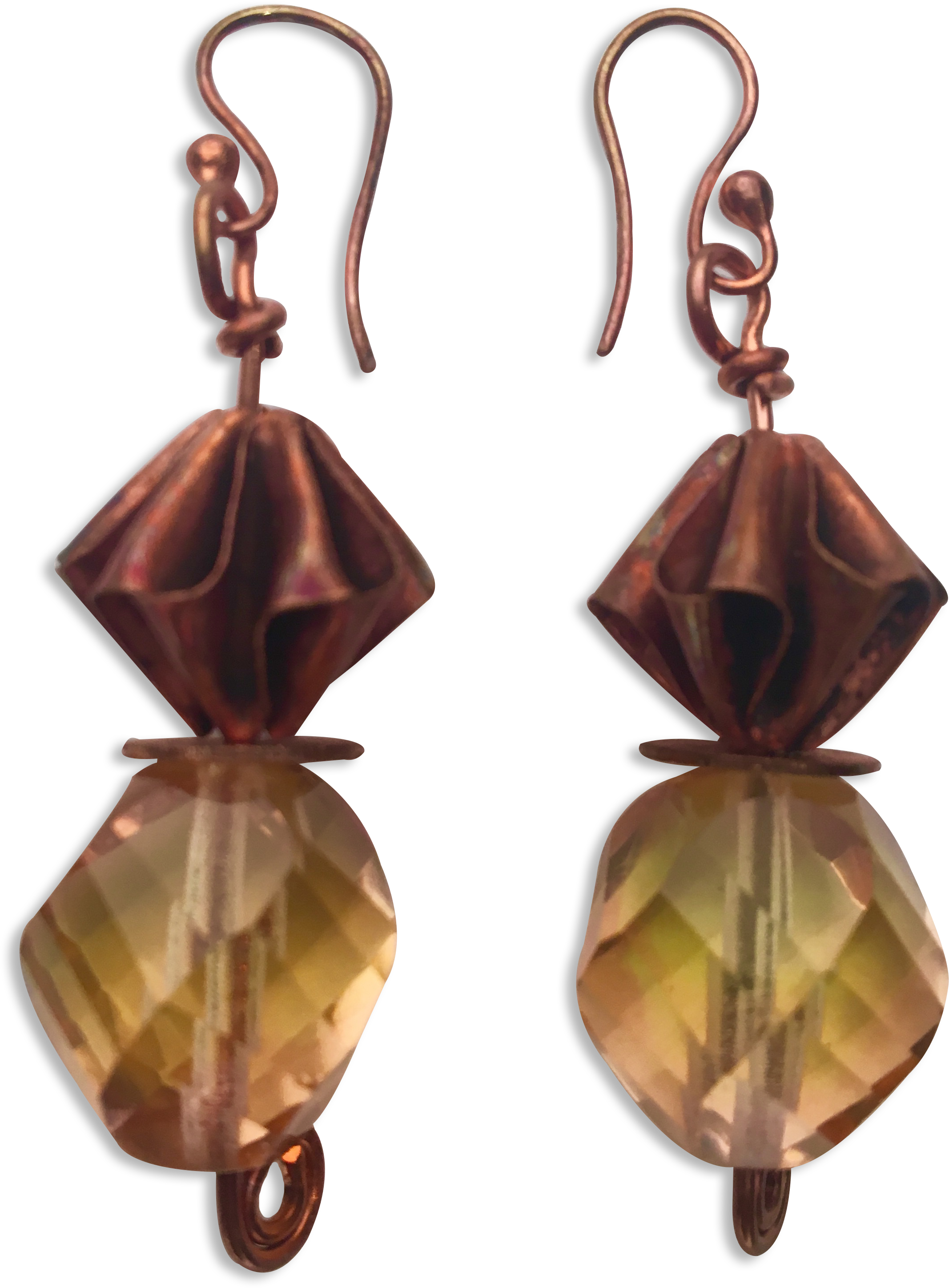 Origami - Earrings (2134x2895), Png Download