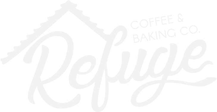 Refuge Coffee Logo Light - Calligraphy (800x433), Png Download