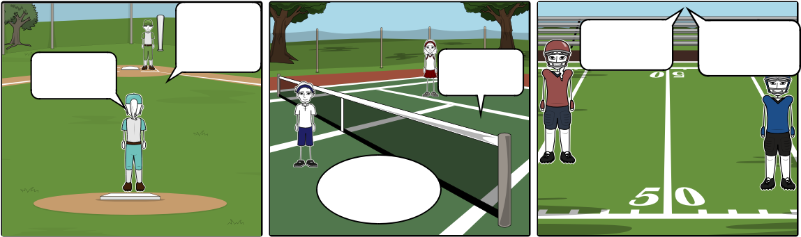 Cartoon - Storyboard Images Badminton (1164x385), Png Download