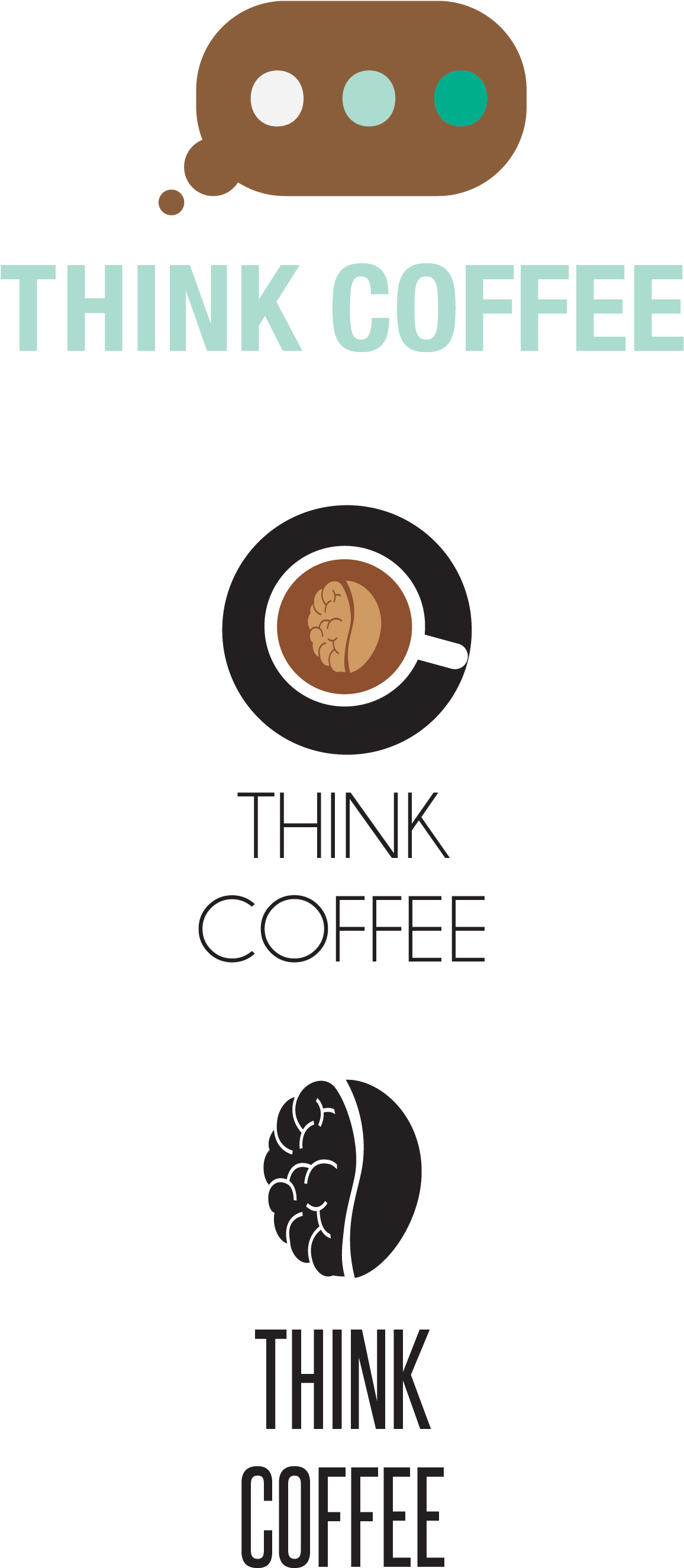 Think Coffee Logo Design - Poster (1650x2958), Png Download