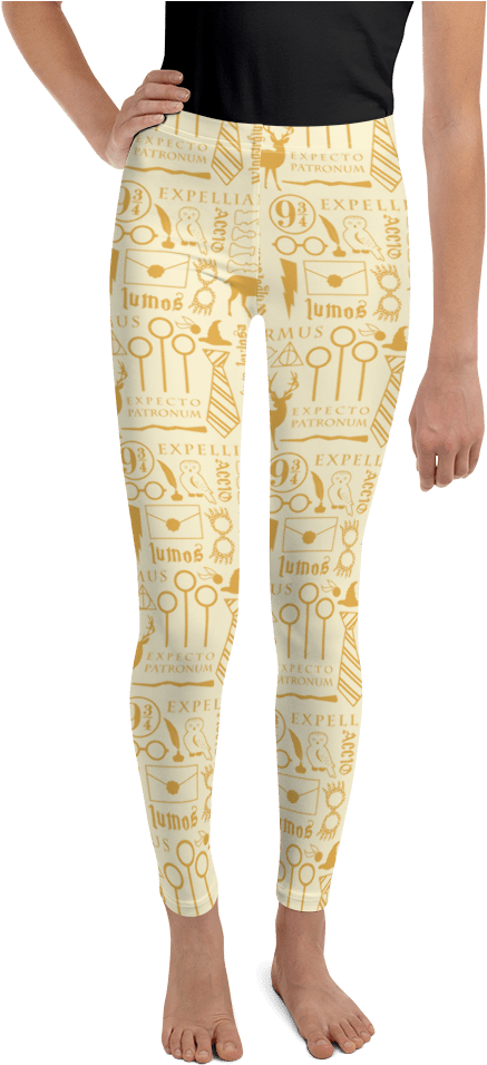 Spellbound Snitch Leggings - Leggings (1000x1000), Png Download
