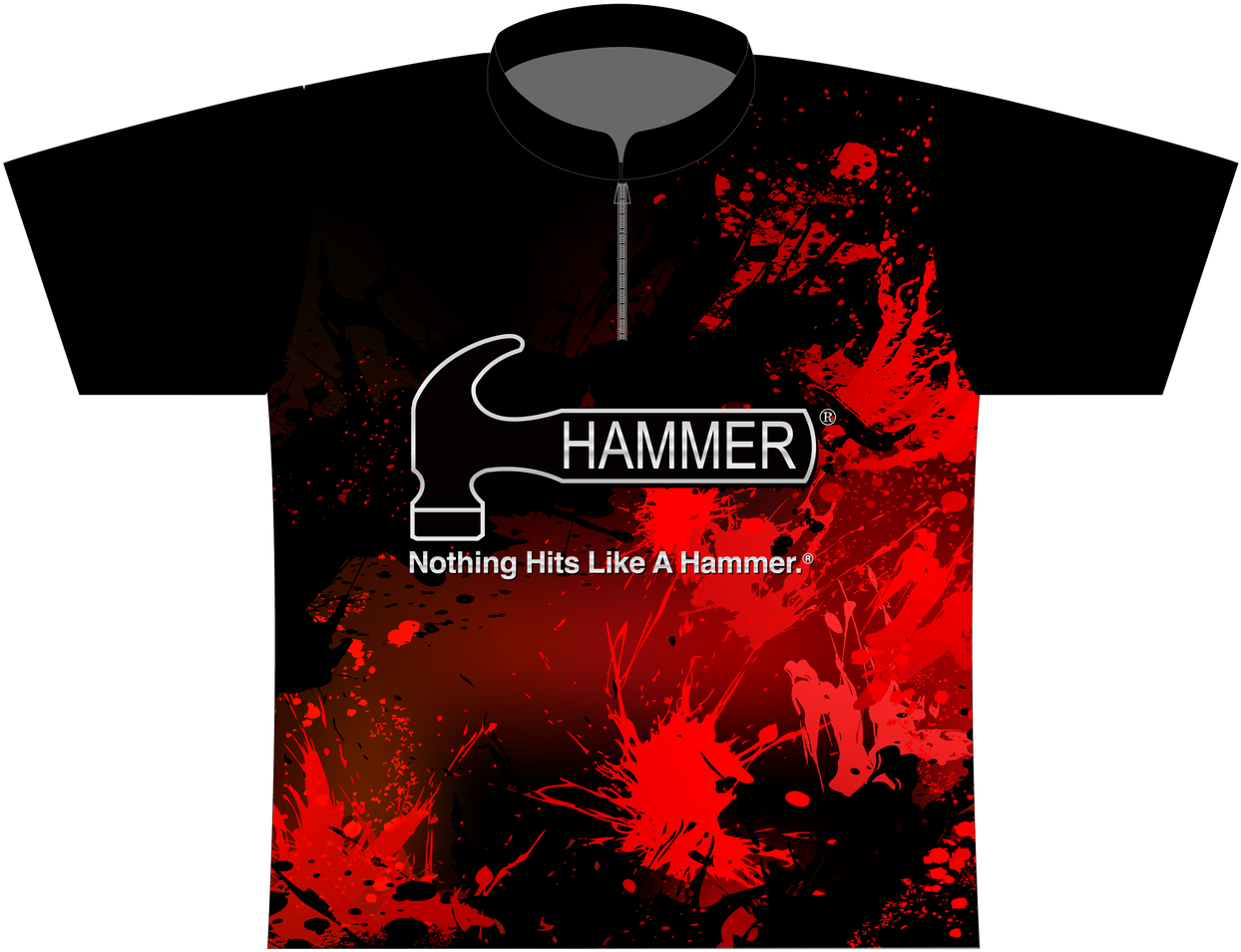 Hammer Violent Splatter Dye Sublimated Jersey - Hammer Bowling (1280x982), Png Download