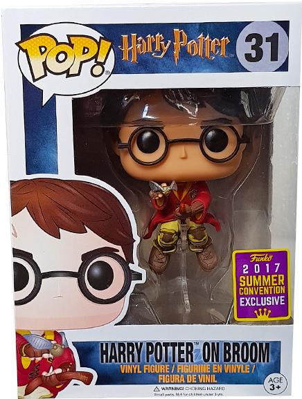 Harry Potter On Broom Sdcc 2017 Exclusive Pop Vinyl - Harry Potter On Broom Funko Pop (600x600), Png Download