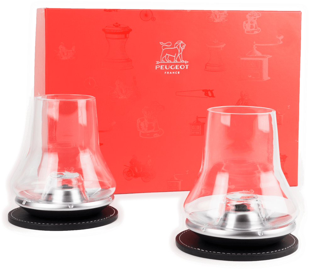 Peugeot Whisky Glass Set - Set Duo Whisky Peugeot (1025x1370), Png Download