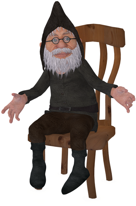 Man, Dwarf, Figure, Imp, Cap, Decoration, Cute, Face - Dwarf (563x720), Png Download