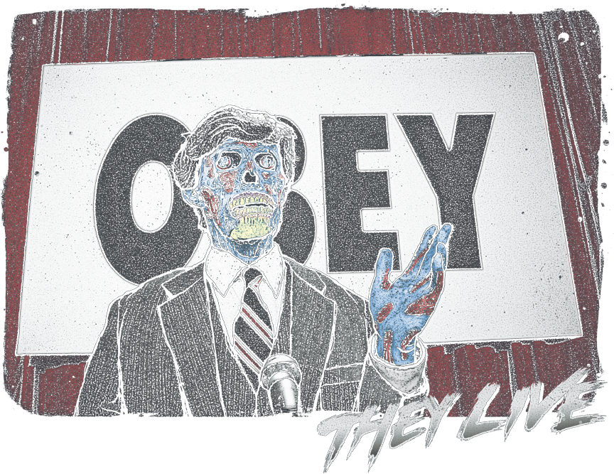 They Live Obey Juniors T-shirt - John Carpenter They Live (1008x772), Png Download