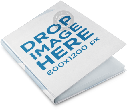 Slightly Opened Book Mockup Over A Png Background - Book Mockup Transparent Background (640x480), Png Download