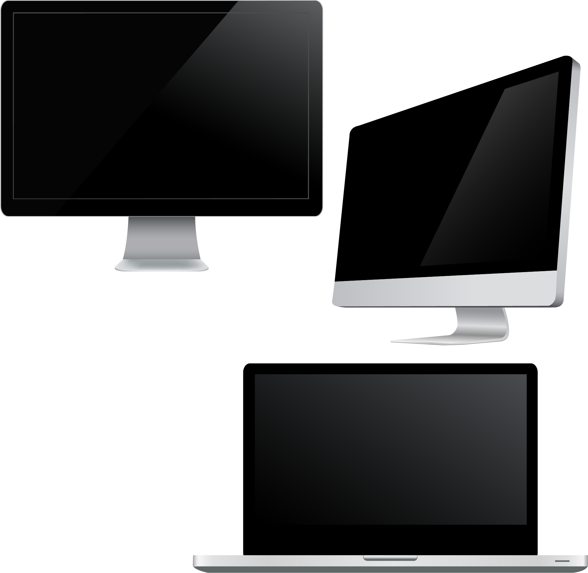 Laptop Computer Monitor - Computador E Notebook Vetorial Png (2083x2083), Png Download
