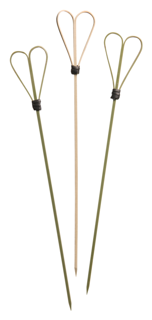 Cocktail Sticks, Double Loop, Bamboo, 200mm, Natural - Oar (640x640), Png Download