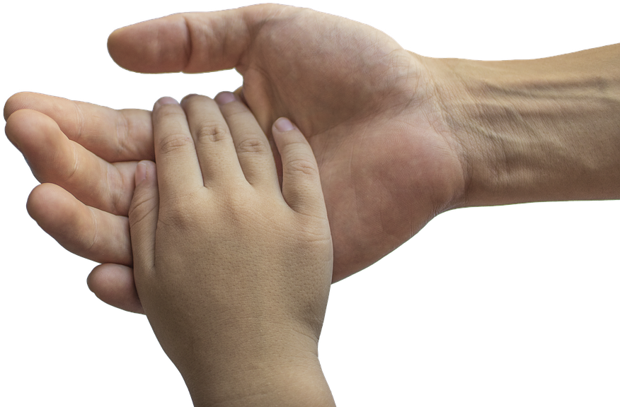 Hands Adult And Child Family Love Child Adult - Maos De Criança (960x640), Png Download