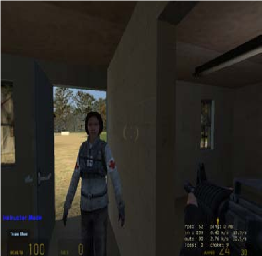 Virtual Screen Shot Of Female Medic Inside Building - Pc Game (644x498), Png Download