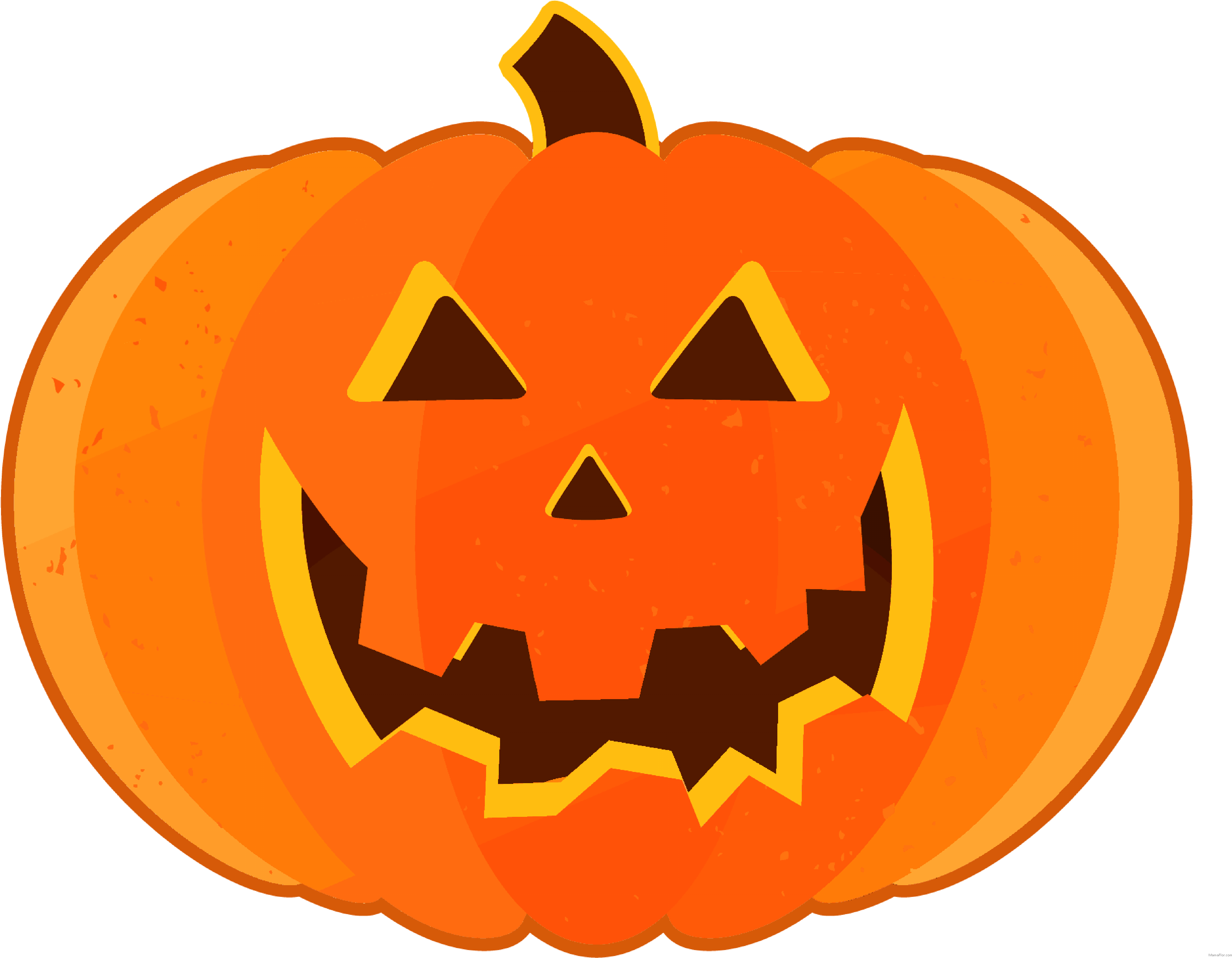 Halloween Cliparts De Calabazas Alta Calidad - Halloween Clip Art Pumpkin (5120x3840), Png Download