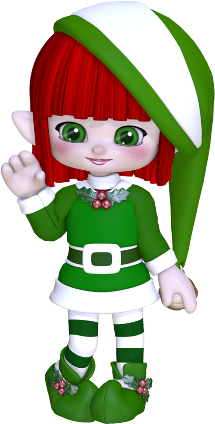 Elfes De Noel - Elf Du Pere Noel (800x1456), Png Download