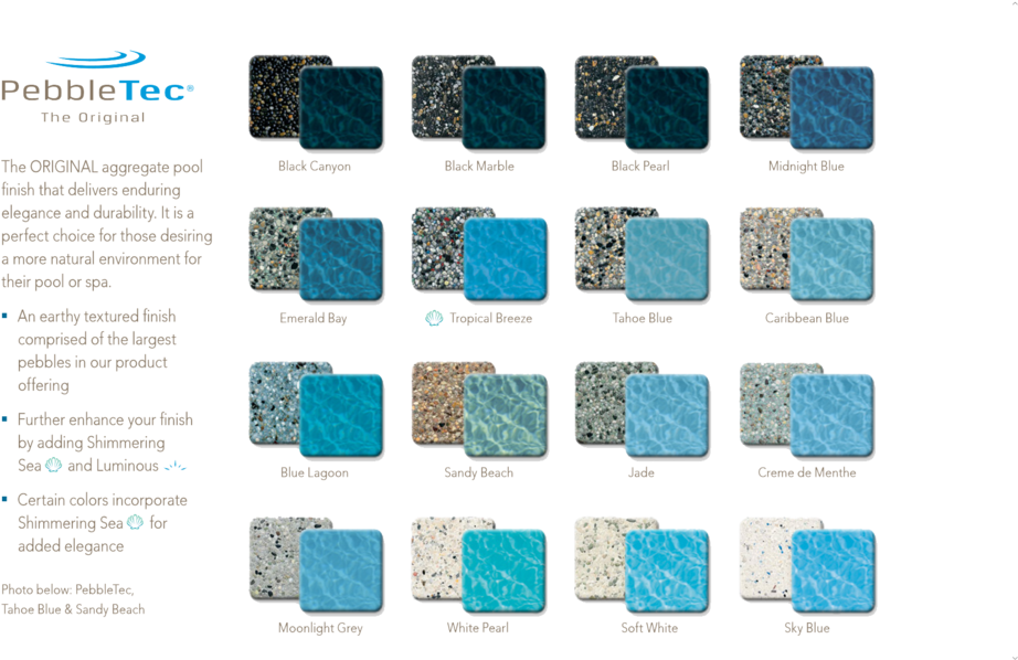 pebble sheen colors photos