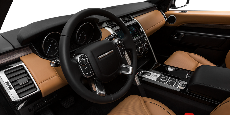 View Photos, Open Photo Gallery - Range Rover Discovery Se 2018 Interior (800x400), Png Download