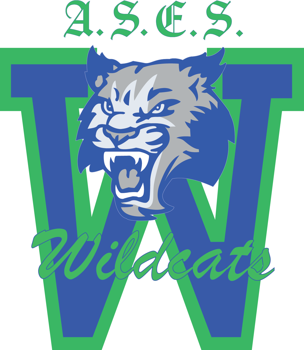 Ases Logo Wildcat (1294x1490), Png Download