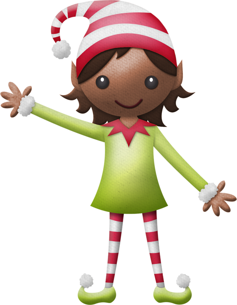 Elfen Clipart Elves - Duendes Santa Claus Png (798x1024), Png Download