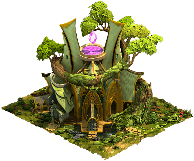 H Elves Townhall 22 - Grass (666x555), Png Download