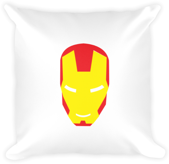 Classic Iron Man Square Pillow - Iron Man (600x600), Png Download