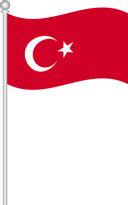 Turkey Flag Png - Bandeira Turquia Png (452x720), Png Download