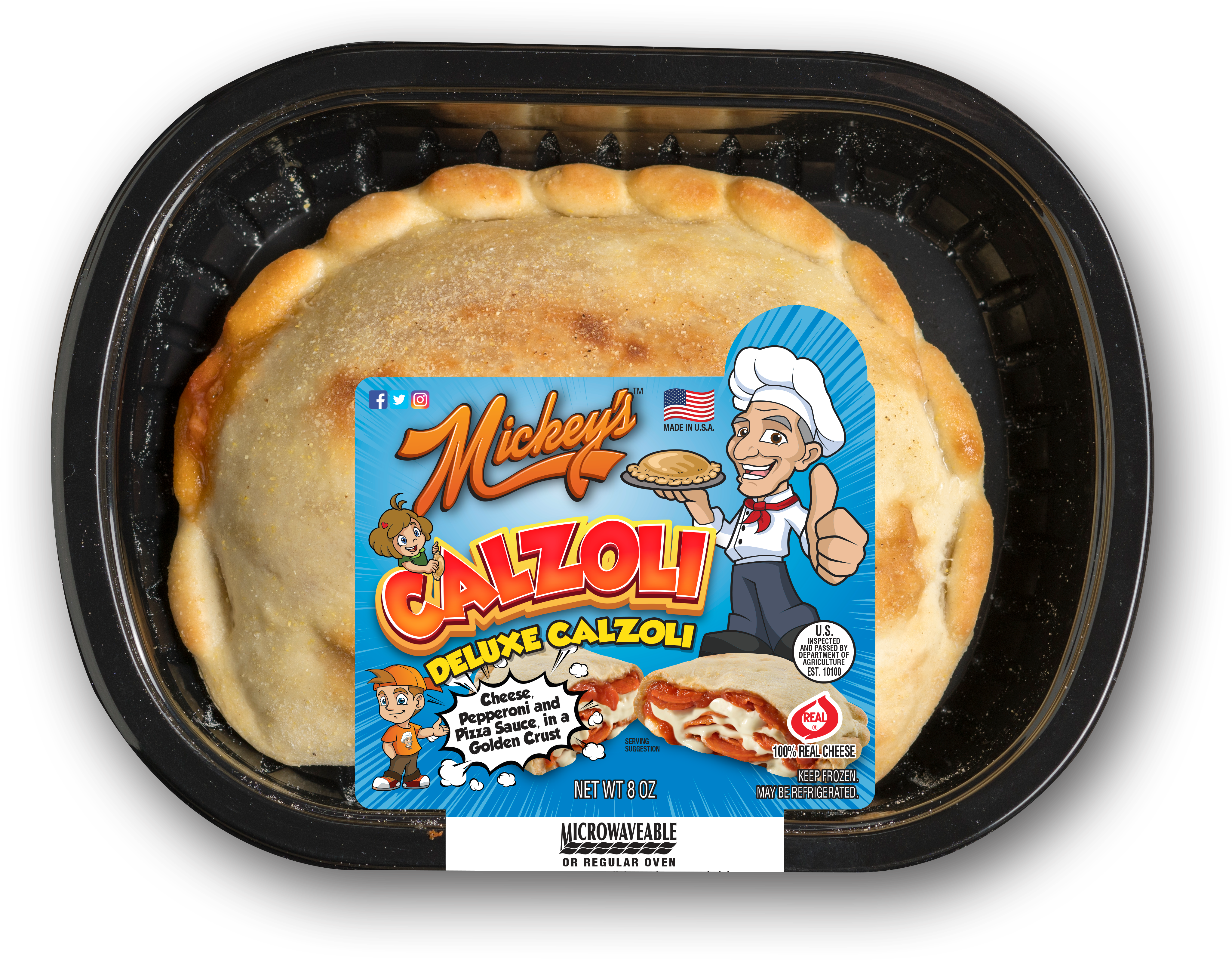 17294 Mickey's 8oz Individual Calzone Rendering - Pasty (4269x3581), Png Download