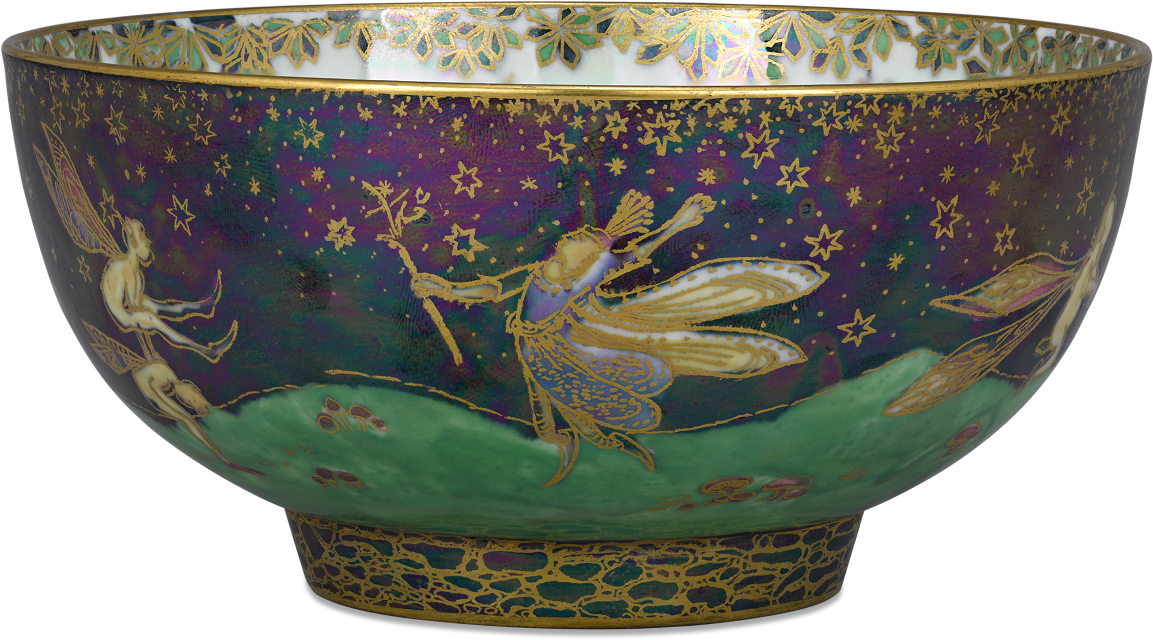 Wedgwood Fairyland Lustre Leapfrogging Elves Imperial - Ceramic (2500x2000), Png Download