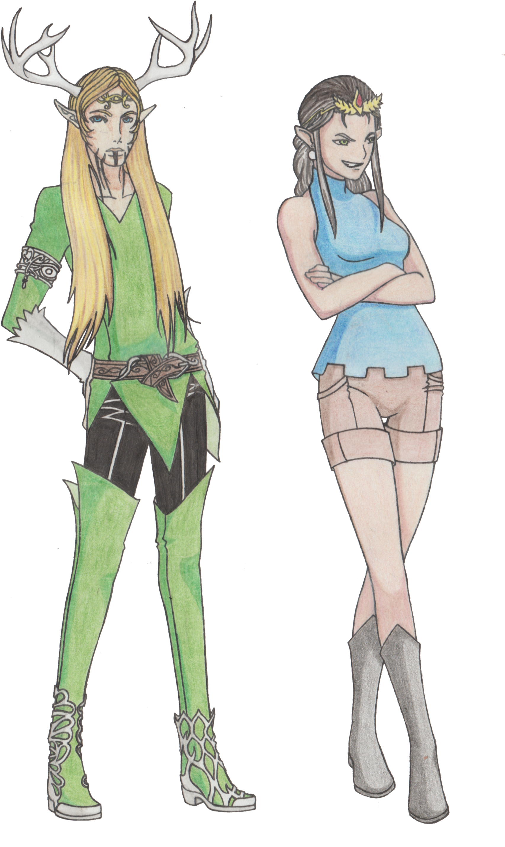 Elves Concept Art - Illustration (1836x2889), Png Download