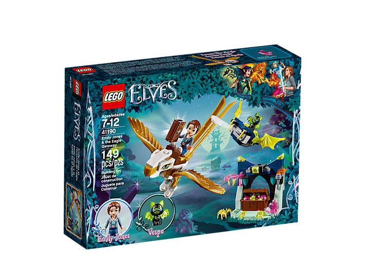 Emily Jones & The Eagle Getaway - Lego Elves 41190 (947x532), Png Download
