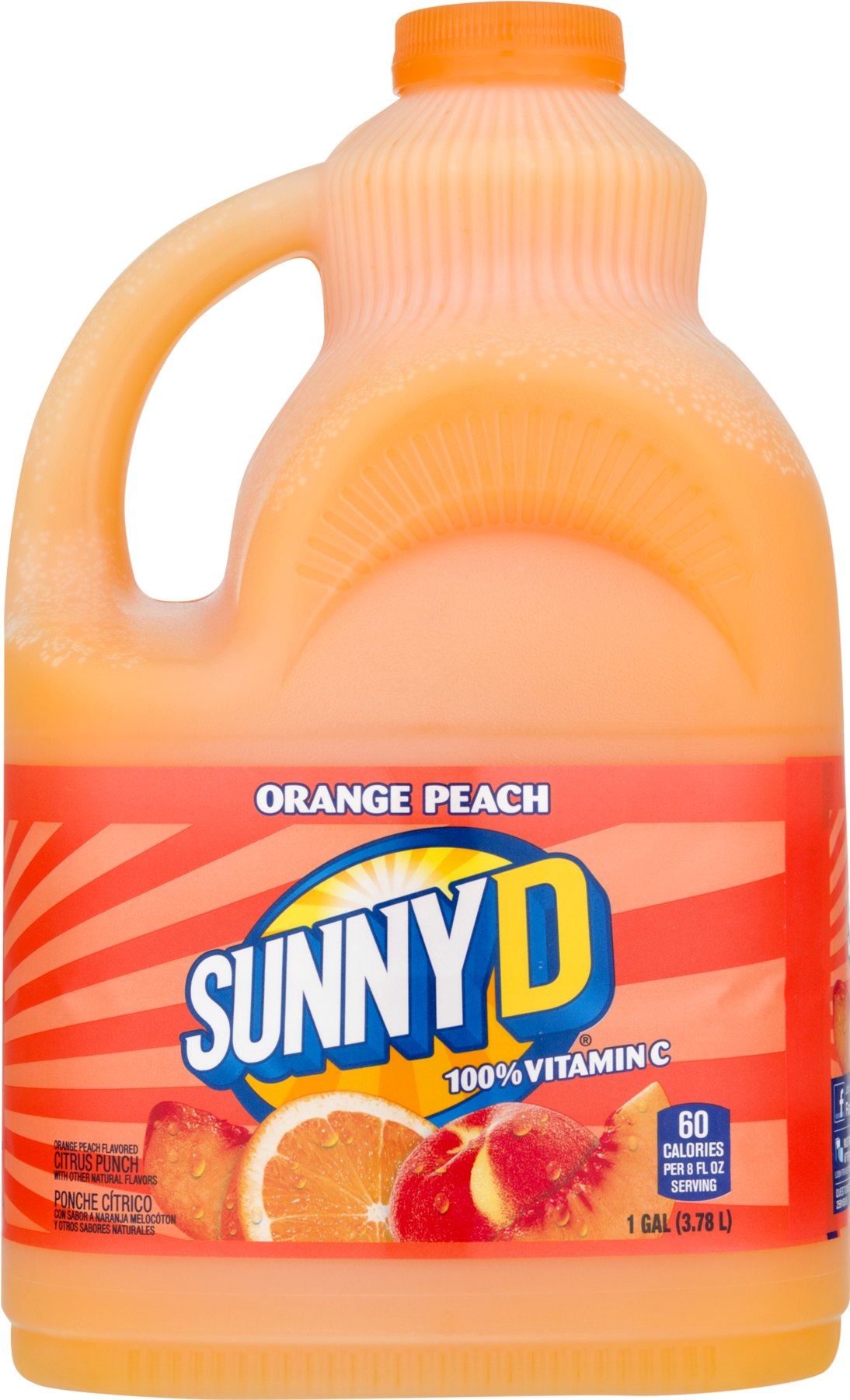 Sunny D Png - Sunny D Juice Peach (1800x1800), Png Download