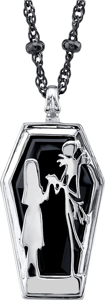 Rocklove Jack And Sally Simply Meant To Be Necklace - Locket (480x1000), Png Download