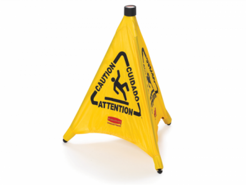 76cm Multilingual 'caution' Symbol - Rubbermaid 9s01 (800x800), Png Download