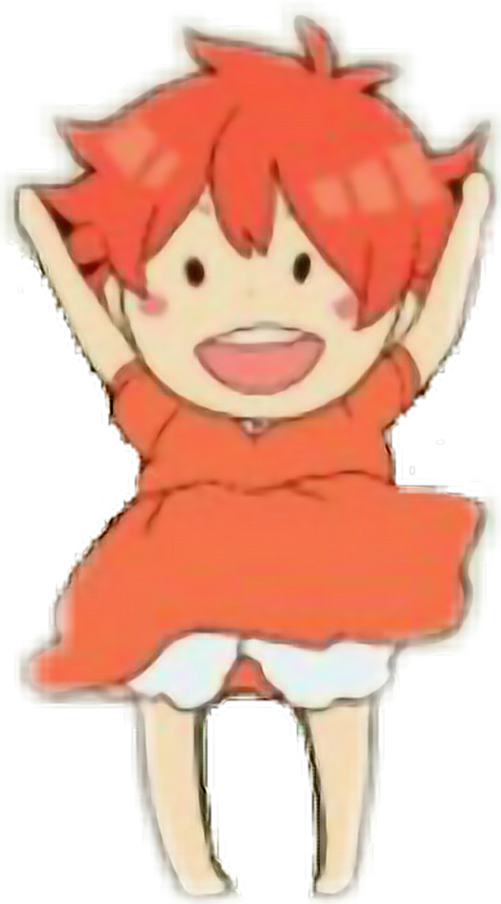 Ponyo Sticker - Cartoon (1024x1848), Png Download