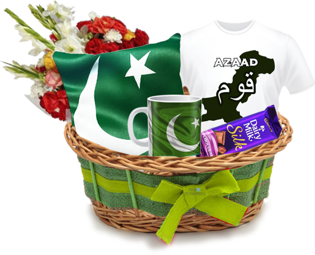 14th August Basket - Independence Day Giveaways Pakistan (1024x1024), Png Download
