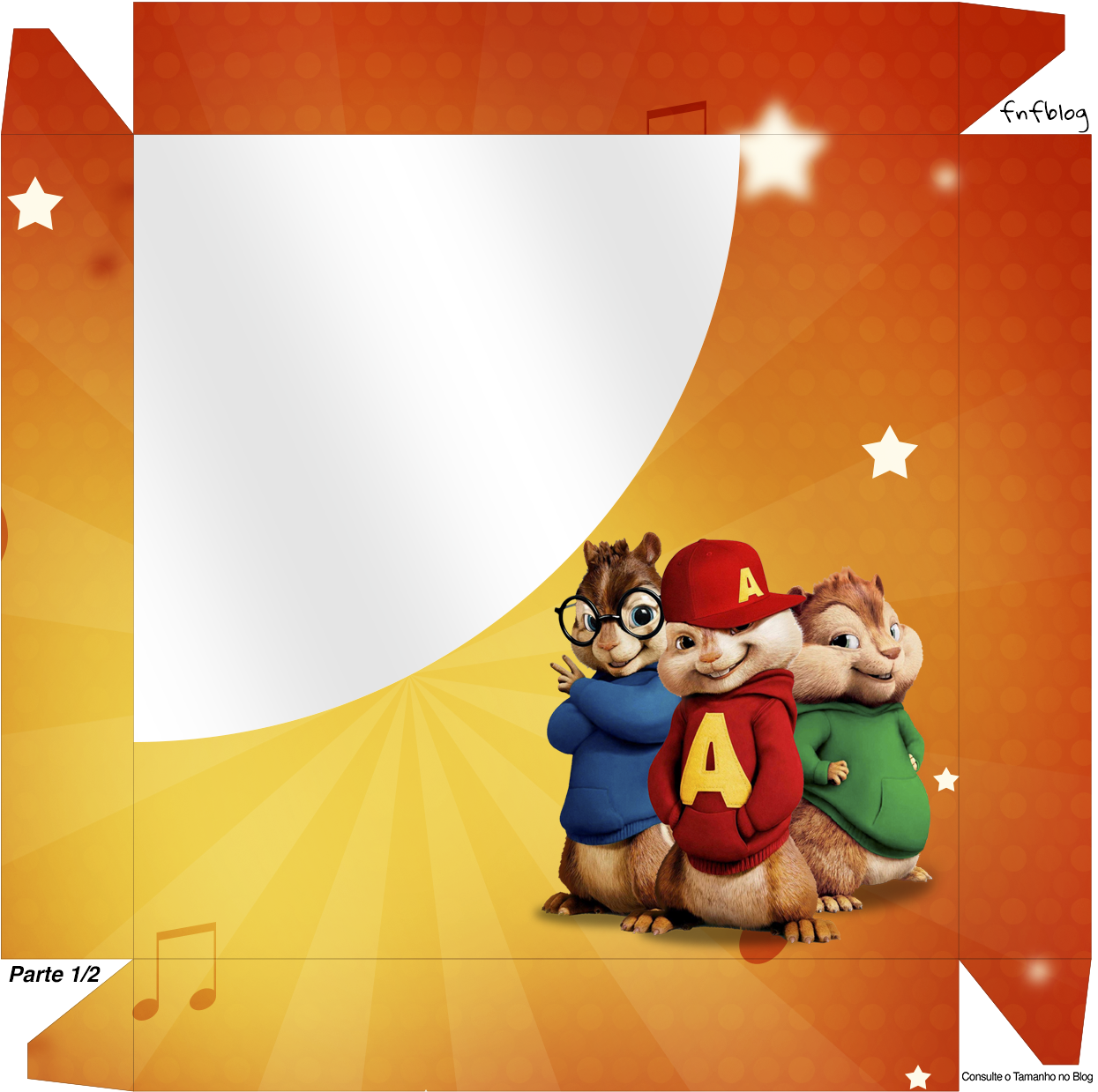 Caixa Bombom Alvin E Os Esquilos Alvin And The Chipmunks, - Rotulo Alvin E Os Esquilos (1245x1239), Png Download