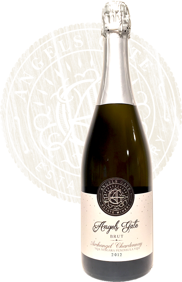 2012 Archangel Chardonnay Sparkling Vqa Niagara Peninsula - Glass Bottle (800x1067), Png Download