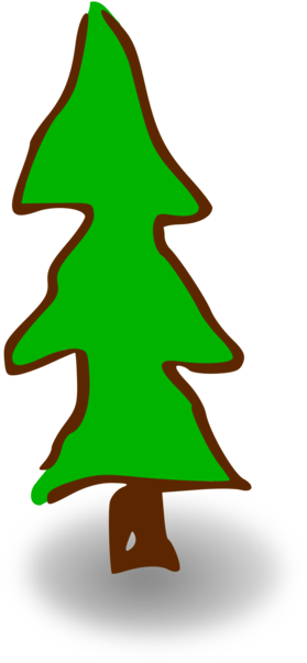 Christmas Tree Fir Drawing Graphic Arts - Clip Art (750x750), Png Download