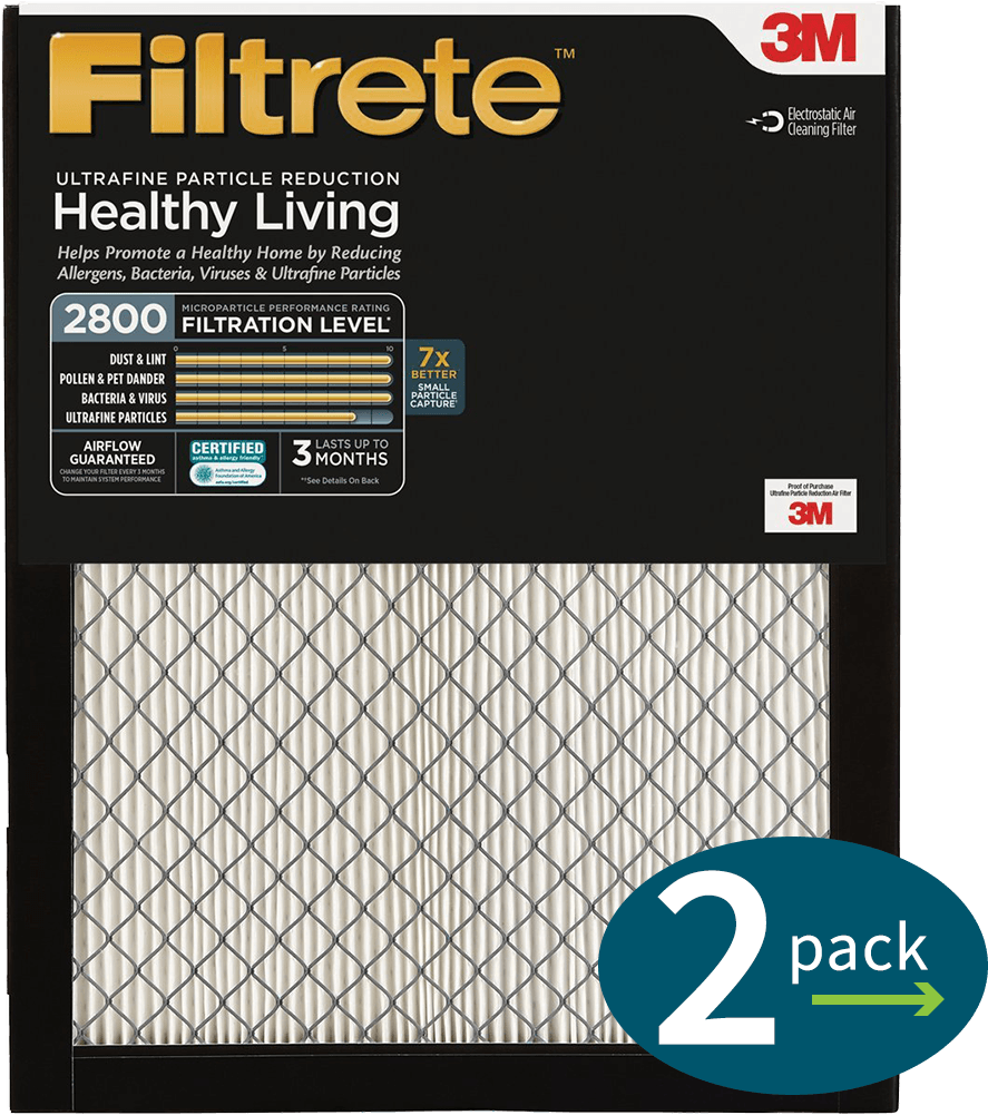 3m Filtrete 2800 Mpr Ultrafine Particle Reduction Filters - Filtrete Merv Rating (1000x1000), Png Download