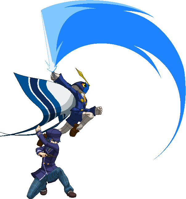 Bbtag Naoto 2b - Cartoon (604x646), Png Download