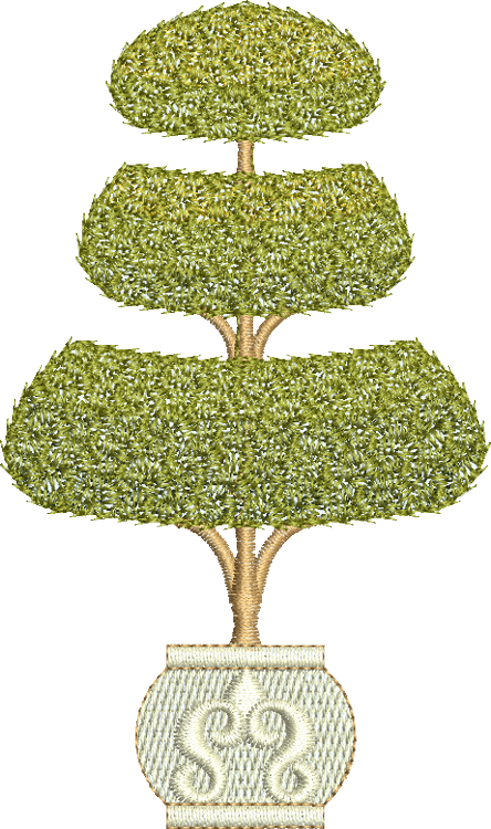 16 - Topiary - Tree (444x750), Png Download