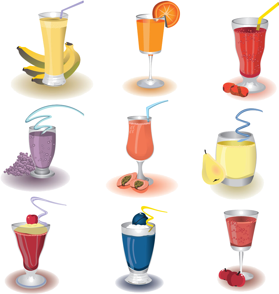Smoothie Juice Cocktail Health Fruit Drinks Icon - Fruit Shake (955x1000), Png Download