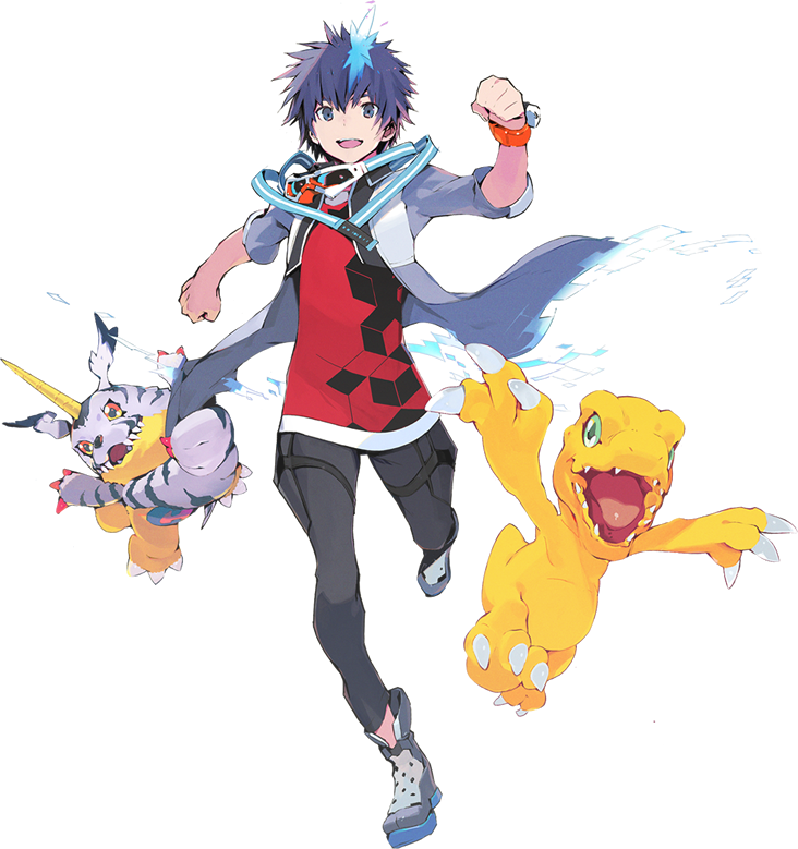 View Samegoogleiqdbsaucenao Agumon And Gabumon , - Digimon World Next Order Protagonist (732x779), Png Download