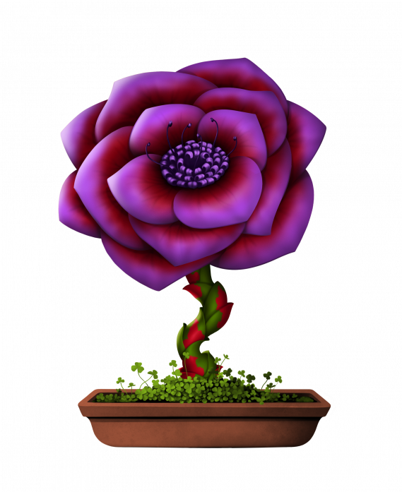 Flower - Cryptoflowers (569x697), Png Download