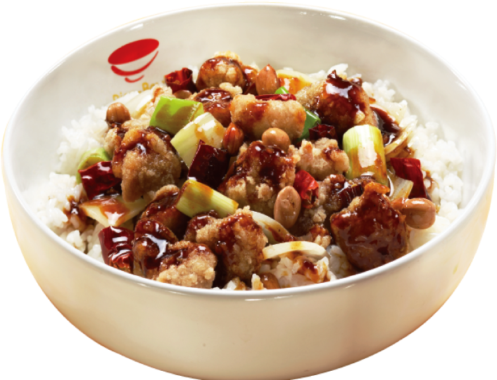 Kungpao Chicken, Menu Best Seller Di Rice Bowl Mini - Side Dish (720x540), Png Download