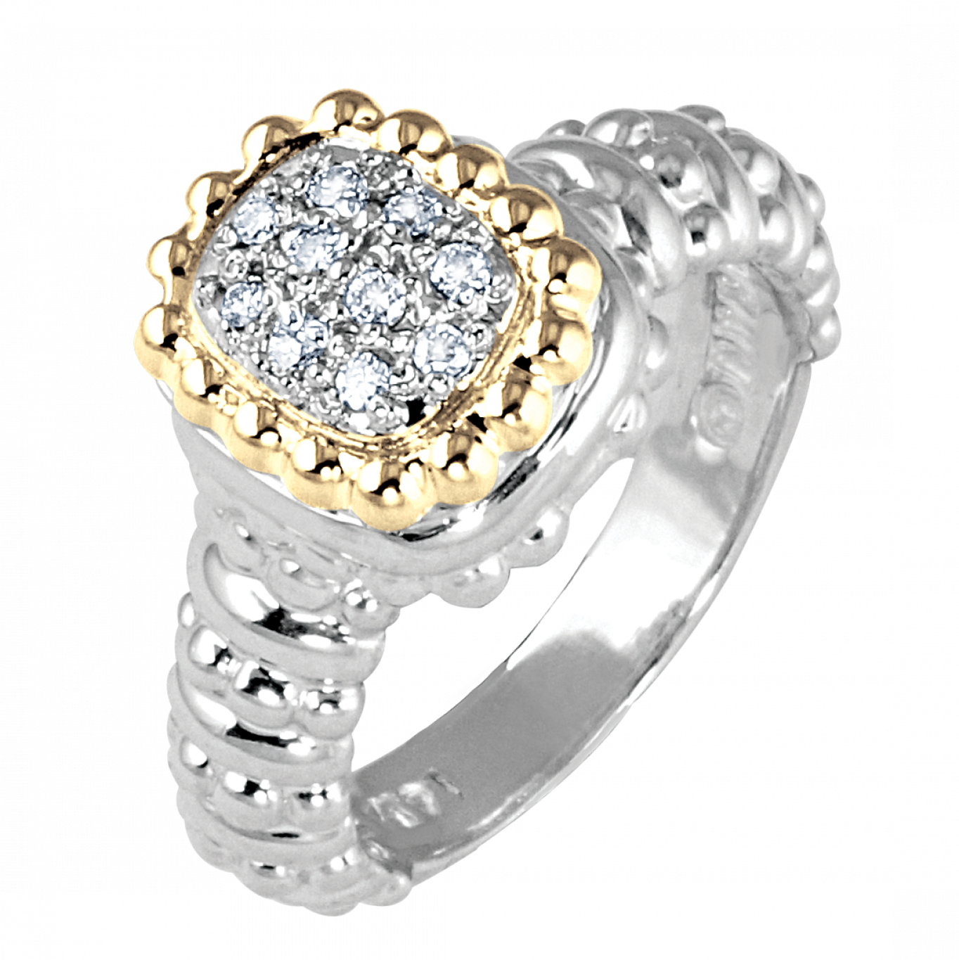 Cushion Shaped Diamond Cluster Ring • $1190 - Pre-engagement Ring (1364x1365), Png Download