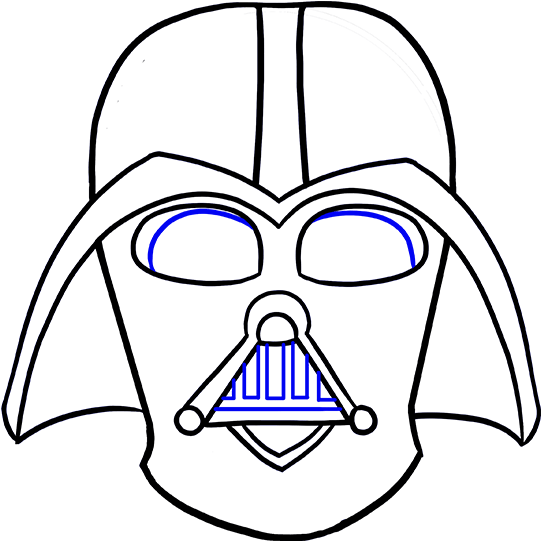 Download Styles Darth Vader Mask Drawing Step By Step Also Darth Darth Vader Sketch Face Png Image With No Background Pngkey Com