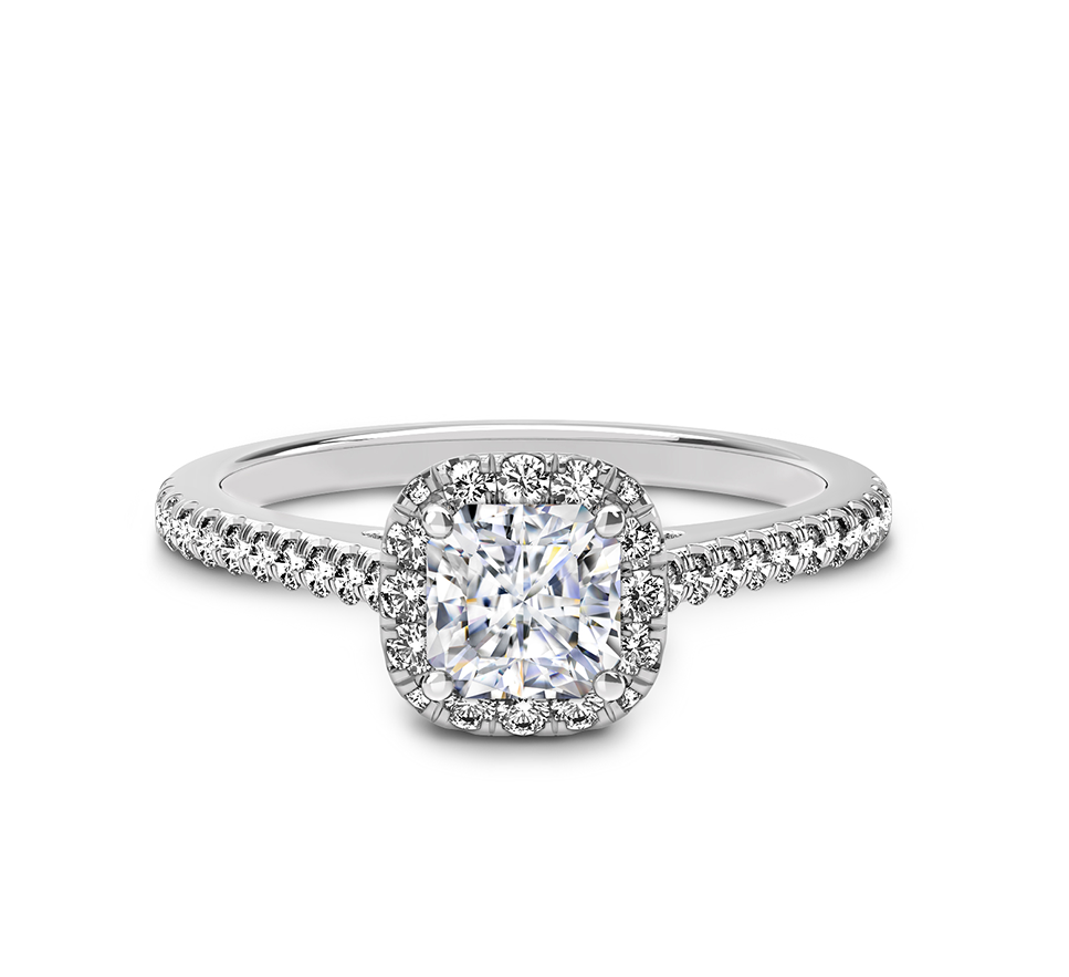 Center Of My Universe™ Halo Engagement Ring - Pre-engagement Ring (1239x1239), Png Download