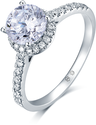 Georgian Graceful Halo Vintage Engagement Ring Setting - Rose Gold Girl Square Diamond Rings (600x600), Png Download