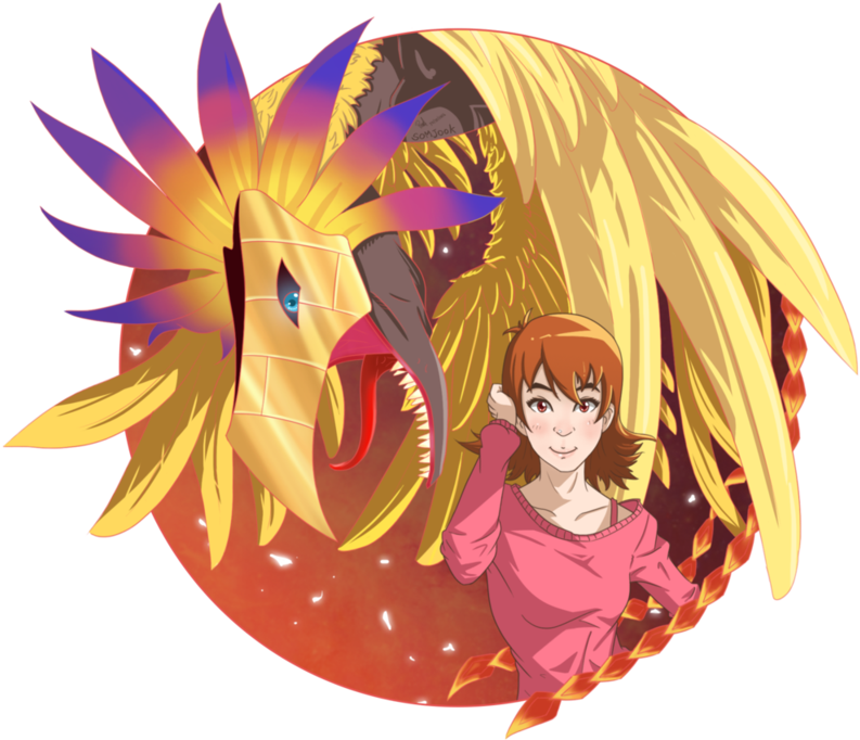 Digimon Images Sora And Phoniexmon Hd Wallpaper And - Cartoon (1026x779), Png Download