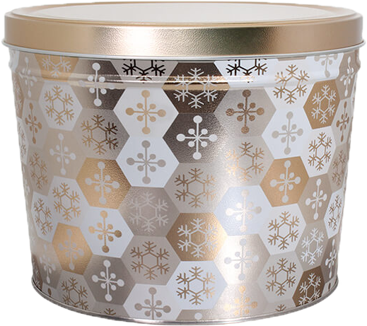 Shining Snowflakes Edited - Popcorn (600x632), Png Download